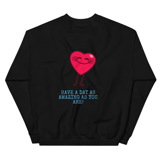 Black- Amazing As You Sweatshirt - beyond universally blessed