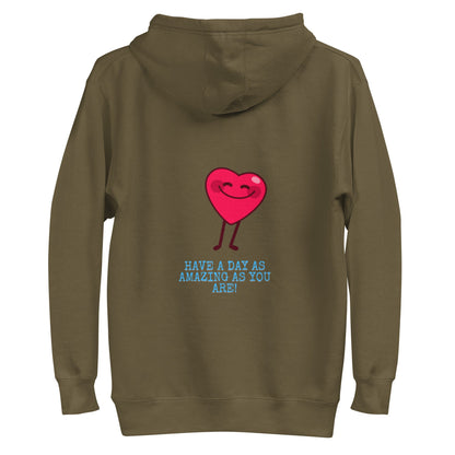 Military Green Keep Your Happy Hoodie - beyond universally blessed