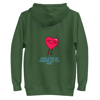 Forest Green Keep Your Happy Hoodie - beyond universally blessed