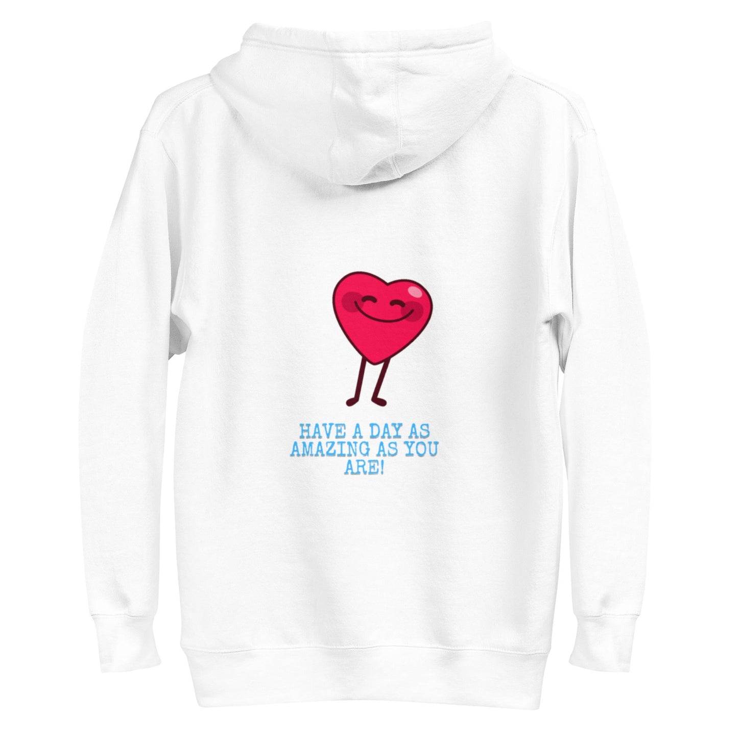 White Keep Your Happy Hoodie - beyond universally blessed