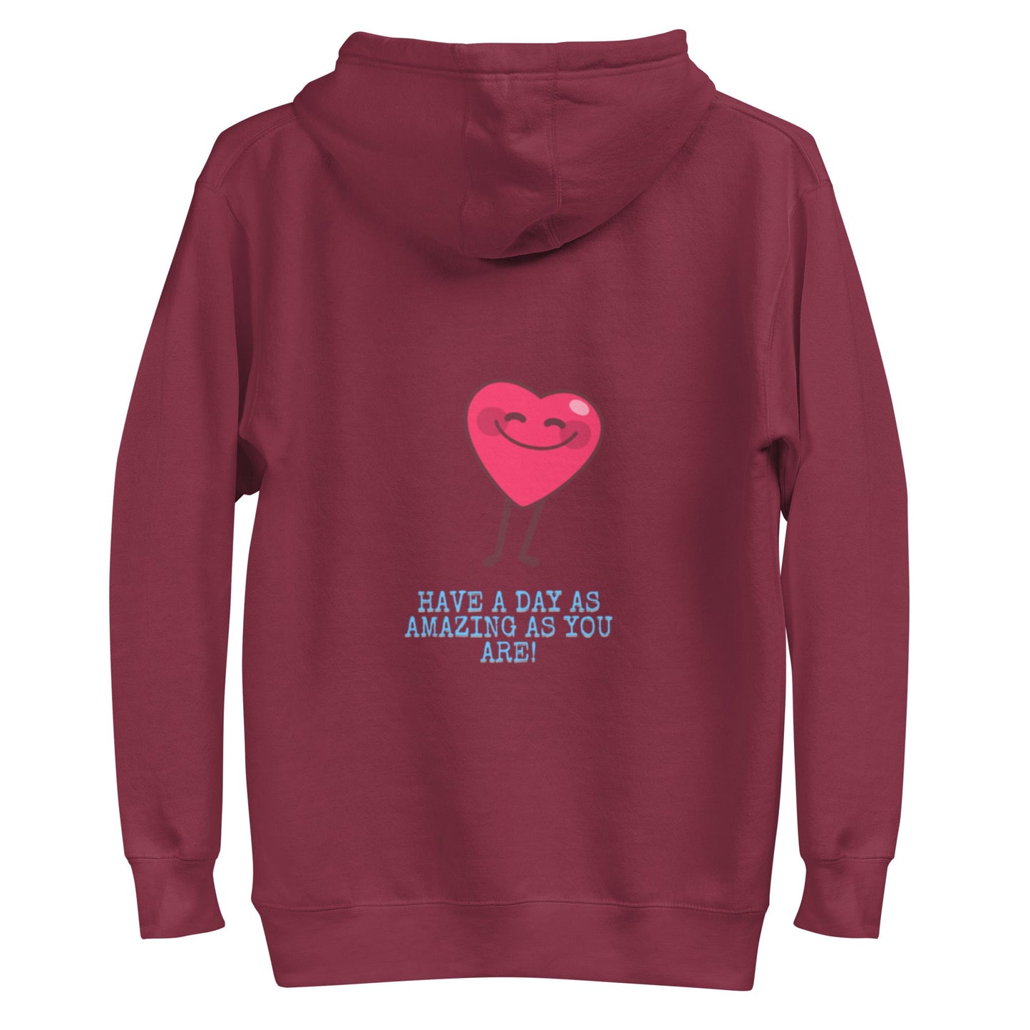 Maroon Keep Your Happy Hoodie - beyond universally blessed