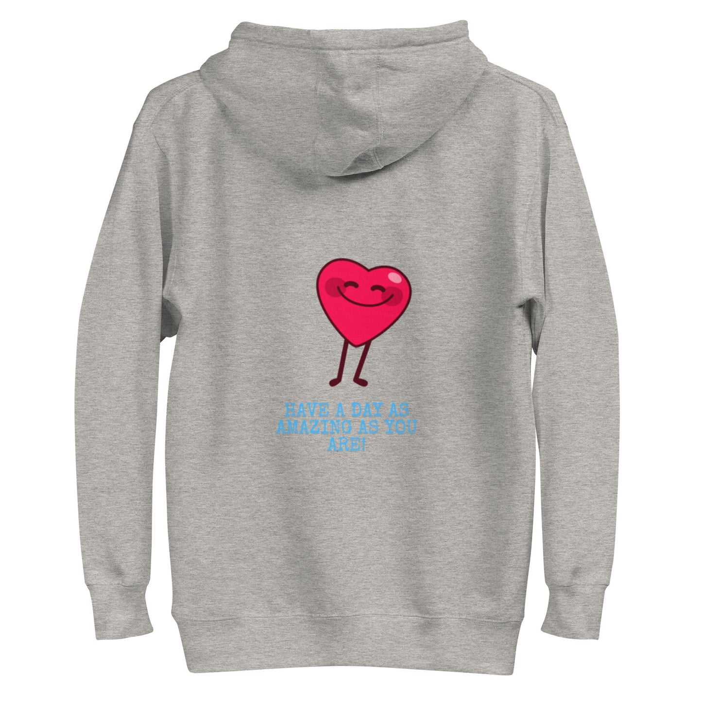 Carbon Grey Keep Your Happy Hoodie - beyond universally blessed