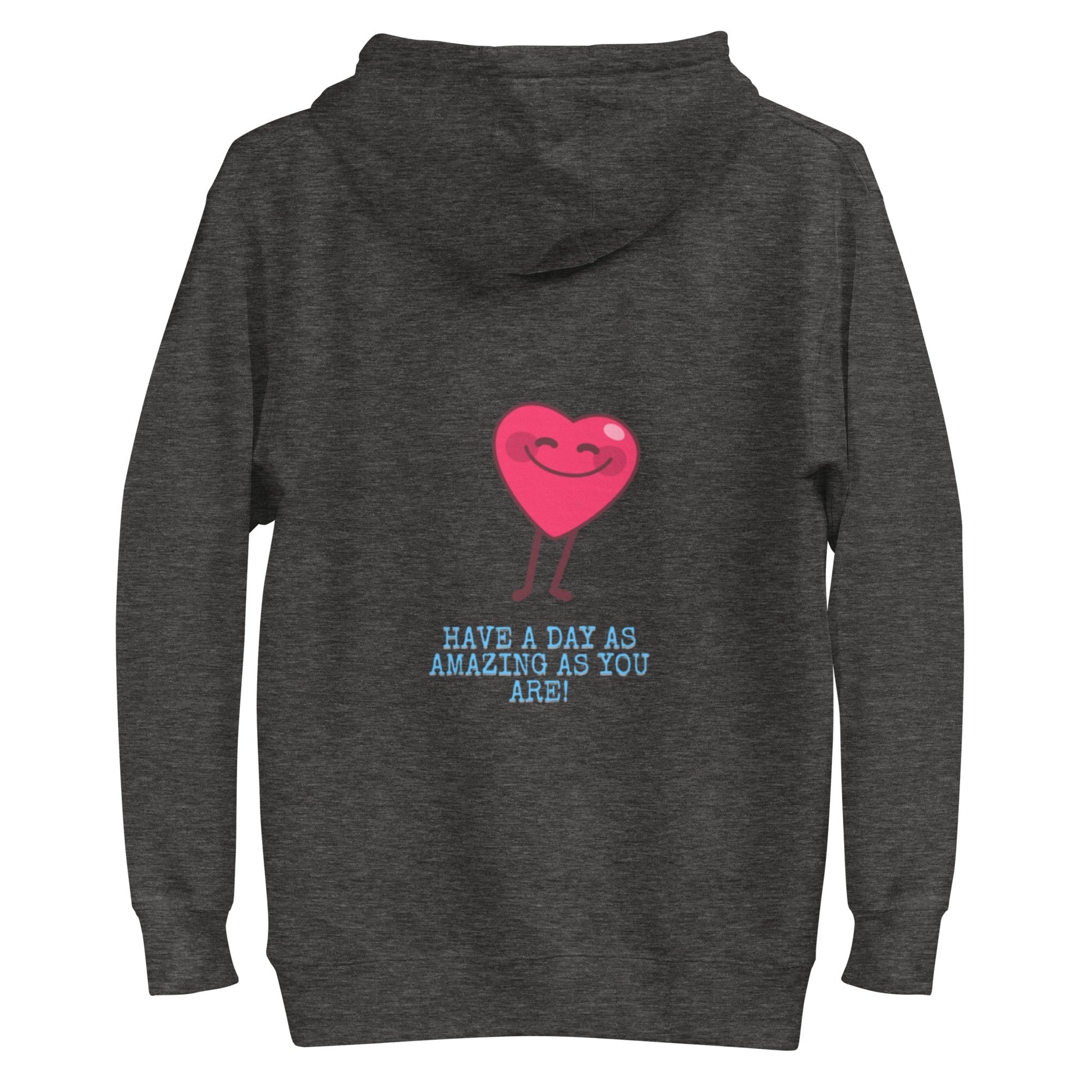 Charcoal Heather Keep Your Happy Hoodie - beyond universally blessed