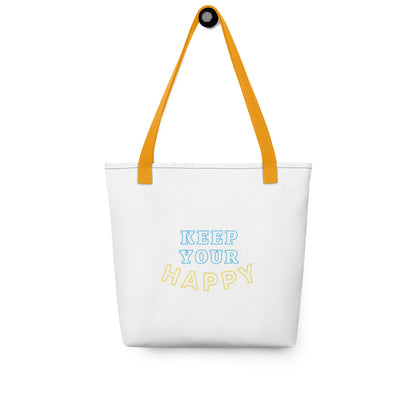 Keep Your Happy Tote bag for Joyful Days - beyond universally blessed - 